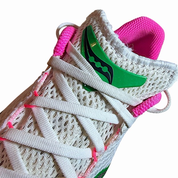 Saucony Kinvara 14 Women's Running Shoes Sneakers White Gravel Grey Size 10 - Picture 8 of 13